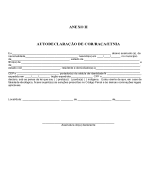 Brazil Self-Declaration of Race/Ethnicity