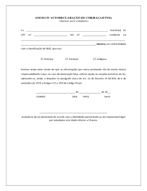 Student Self-Declaration of Race/Ethnicity