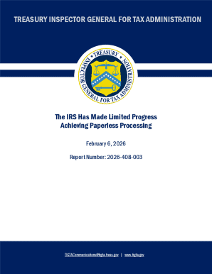 IRS Paperless Processing Audit Report