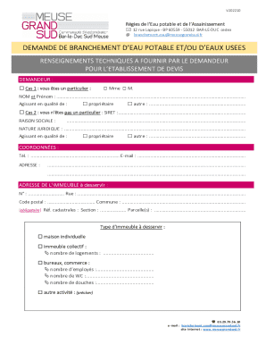 Water Connection Request Form