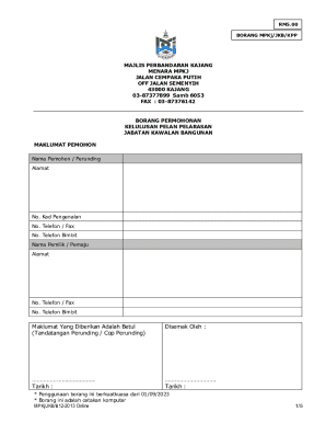 Malaysia Building Plan Approval Application Form