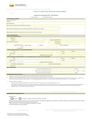Debit Card Application Form