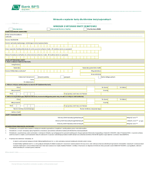 Business Debit Card Application