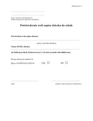 School Enrollment Form