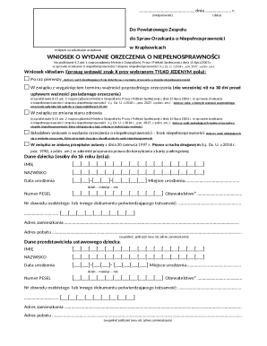 Disability Assessment Application Form