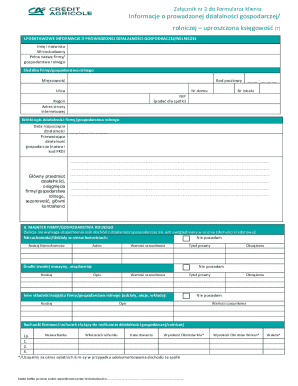 Business Activity Information Form
