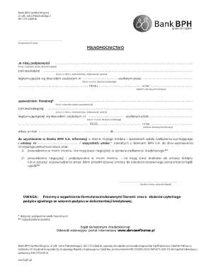 Power of Attorney for Credit Information