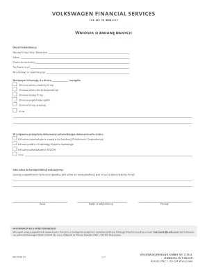 Business Change Request Form