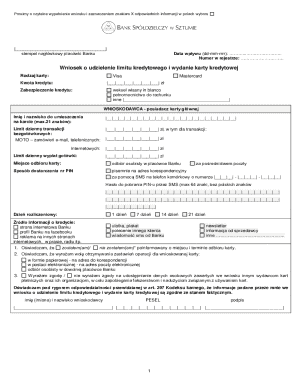 Credit Card Application Form