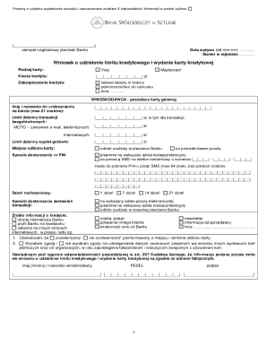 Credit Card Application Form