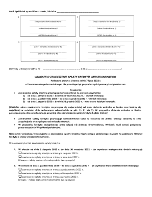 Mortgage Loan Payment Suspension Request