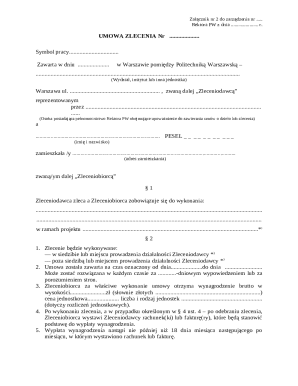 Polish Service Agreement Template