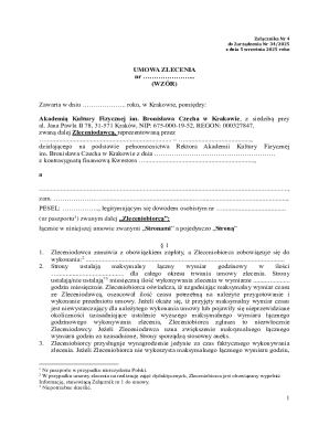 Polish Service Agreement Template