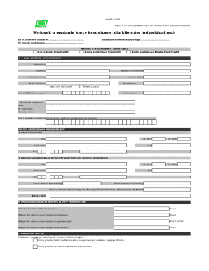 Credit Card Application Form