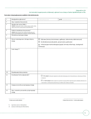 Complaint Form for Bank Spółdzielczy in Iłża