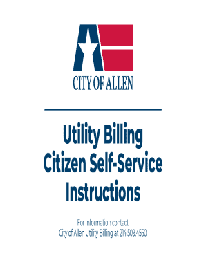 Utility Billing Account Setup