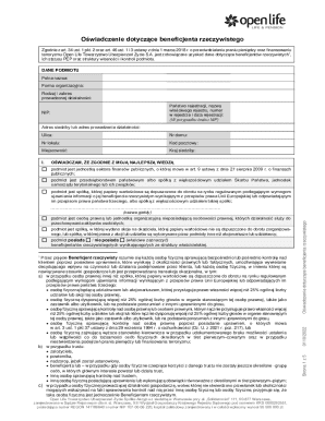 Beneficiary Declaration Form