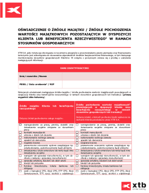 Asset Source Declaration Form