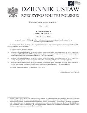 Poland Healthcare Provider Selection Declaration