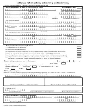 Polish Midwife Selection Declaration Form