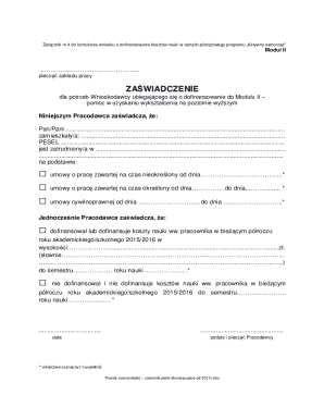 Employee Education Funding Certification