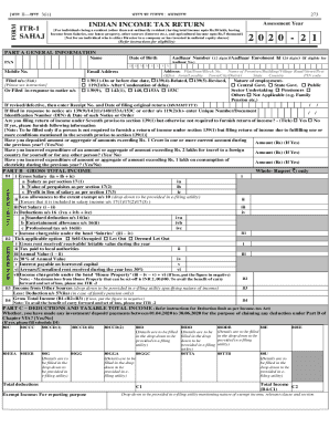 Indian Income Tax Return ITR-1