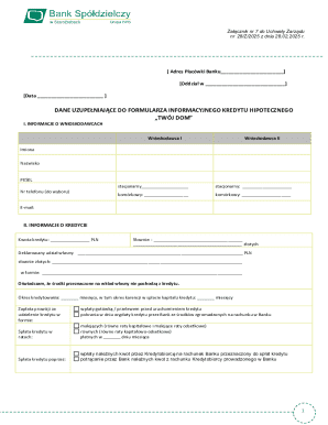 Mortgage Loan Application Form