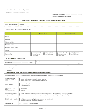 Mój Dom Mortgage Application