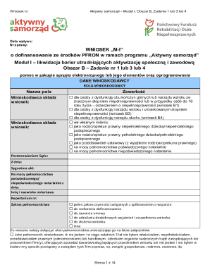 Aktywny Samorząd Grant Application Form
