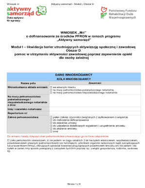 Aktywny Samorząd Moduł I Obszar D Application