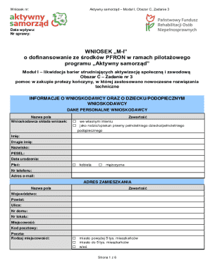 Aktywny Samorząd Moduł I Form