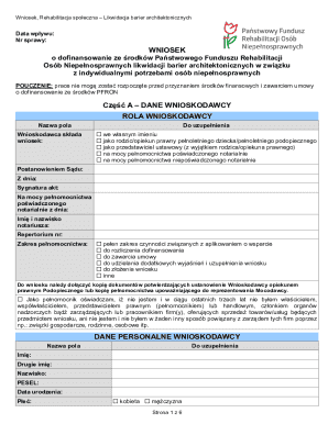 Poland Architectural Barrier Removal Grant Application