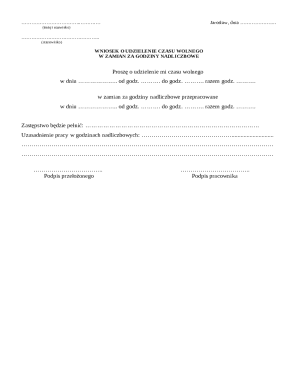 Time Off Request Form