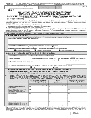 Polish Tax Form SSE-R
