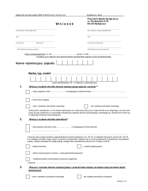 Vehicle Registration Request Form