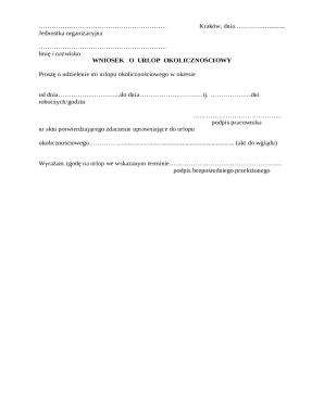 Employee Request for Circumstantial Leave