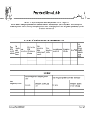 Lublin Student Transport Form