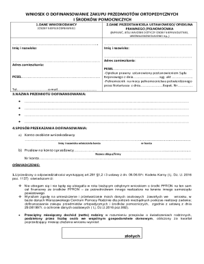 Application for Orthopedic Items and Assistive Devices Funding