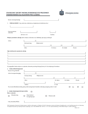 PKO Leasing Damage Report Form
