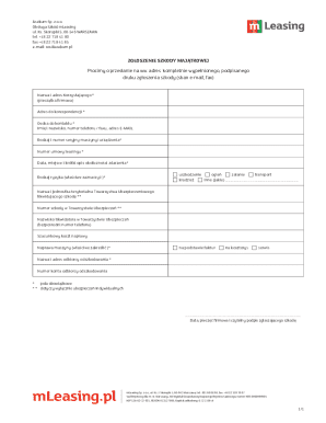 Property Damage Claim Form