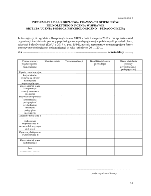 Psychological-Pedagogical Support Consent Form