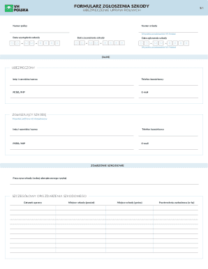 Crop Damage Claim Form
