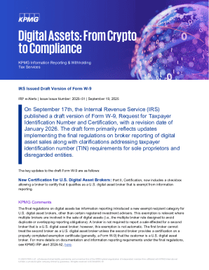 IRS Form W-9 Draft Version