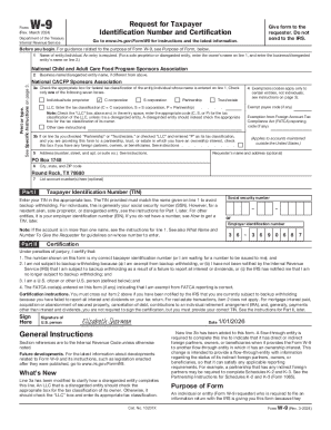 IRS Form W-9