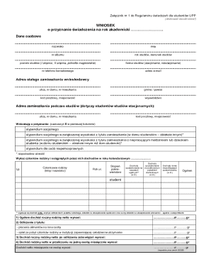 Student Scholarship Application Form