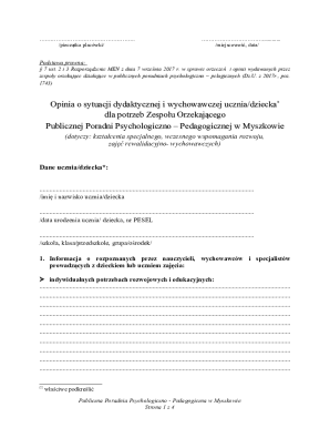 Opinion on Student's Educational and Upbringing Situation