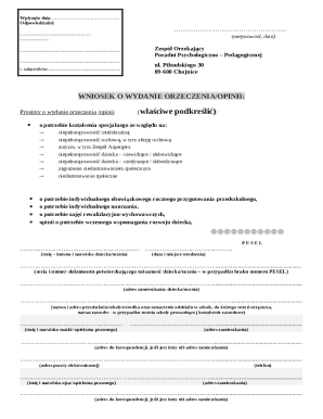 Poland Special Education Request Form