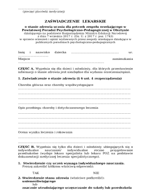 Medical Certificate for Student Health Assessment