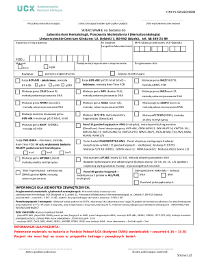 Medical Consent Form for Genetic Testing