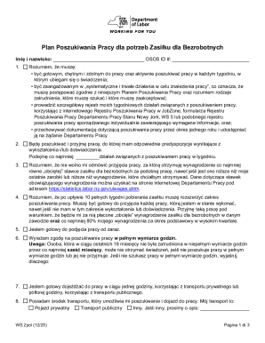 New York Unemployment Job Search Plan